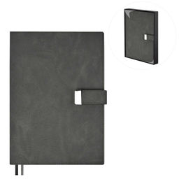 Ежедневник недатированный ESCALADA, А5+, 160 л., арт. 63947/ 10 ШЕВРЕТ ГРАФИТОВЫЙ