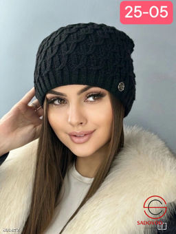шапка женская с двойным флисов внутри - Bruno фото 2