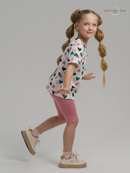 Костюм Актив зеленые сердечки-сухая роза - Sovalina фото 12