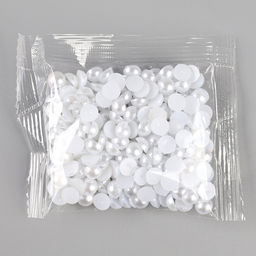 Ёлочный шар своими руками на новый год. Декор полубусинами «Белый», набор для творчества