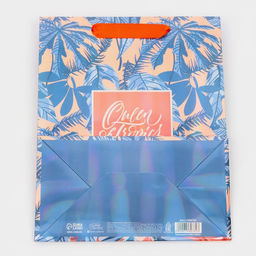 Пакет ламинированный Девушка с фламинго, радужная голография, MS 18 х 23 х 10 см - Дарите счастье фото 7