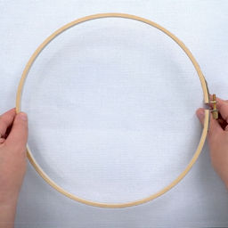 Gamma PRS d 100 мм пяльцы круглые дерево 3 шт круг  фото 3