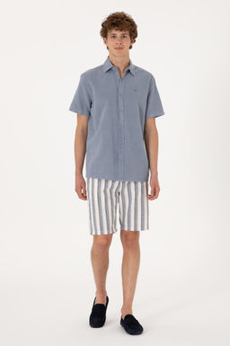 Erkek A__k Lacivert Dokuma _ort Sepette S_rpriz _ndirim