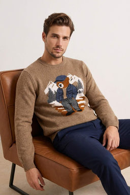 Vizon Regular Bisiklet Yaka Animal Ay?c?k Kazak TMNAW26KZ00007