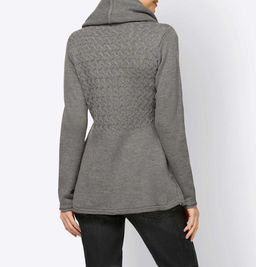 Пуловер с шарфом, серые - Linea tesini фото 4