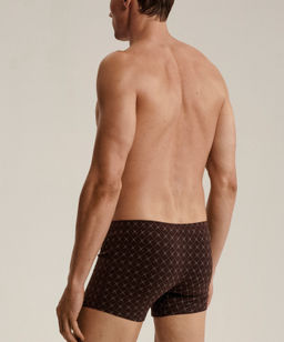 ATLANTIC 3MH-216 Трусы шорты Check - набор 3 шт. океан + темно-синий + коричневый  фото 3