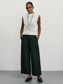 Широкие брюки из 100% хлопка / Zarina  фото 6