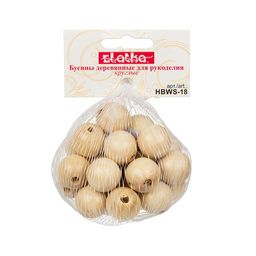 Бусина Zlatka дерево HBWS-18 18 мм 10 х 25 шт 1 шт св. дерево