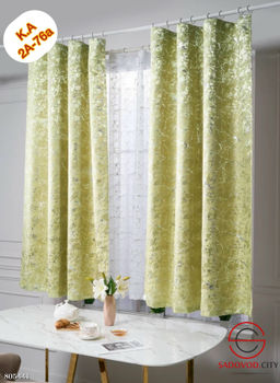 Комплект шторы с тюлям для кухни короткие 2.70 см * 1.70 см