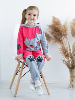 Костюм детский малинамеланж собака