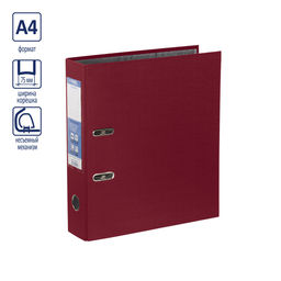 Expert Complete Регистратор PVC 75 мм 10 шт. Classic A4 арочный механ. лён вишневый 251792