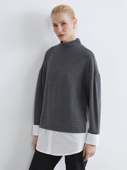 Soft Touch Oversize Kad?n Sweatshirt Tunik