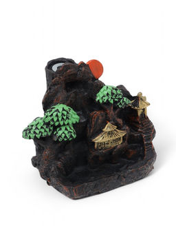 Подставка для благовоний TAKE IT EASY «Храм в горах», набор благовоний конусы, стелющийся дым, 9.5×12.5 см