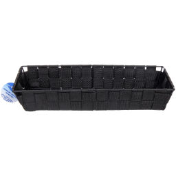 Корзина для хранения "ФАРТЕГО", цвет черный, 36*14*6см (лейбл Селфи)