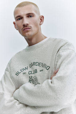 Sudadera con motivo bordado Relaxed Fit - H&m фото 6