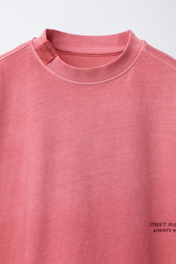 T-SHIRT AND BERMUDA SHORTS SET WITH SLOGAN - Zara фото 19