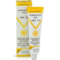 КРЕМ AXROACTIVE Max Защитный с отбеливающим действием SPF 15 - 45 мл./100