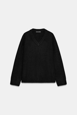 PLAIN KNIT V-NECK JUMPER - Zara фото 12
