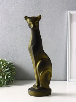 Фигура керамика «Кошка Багира», 37 см, чёрный