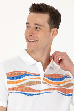 Мужская оранжевая футболка - U.s. polo assn фото 9