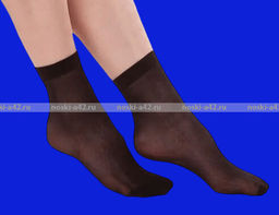 Цена за 10 пар. Крабро CRABRO носки капрон женские 40 den чёрные Miss