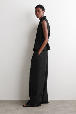 PANTALONES WIDE LEG MEZCLA LINO RELAXED FIT - H&m фото 3