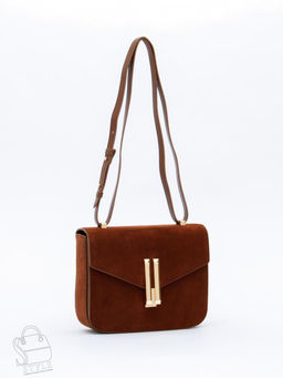 Сумка женская кожаная 1045MF brown Polina&Eiterou  в Новосибирске