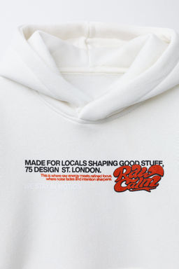 SLOGAN PRINT HOODIE - Zara фото 3