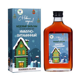 Новогодний медовый бальзам алтайский Иммуно-витаминный, 250 мл - Vitamuno фото 2