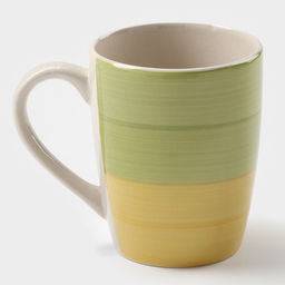 Кружка керамическая Доляна Подсолнух, 360 мл, цвет зелёный фото 2