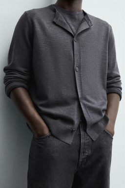REGULAR FIT CARDIGAN WITH WOOL - Zara фото 6