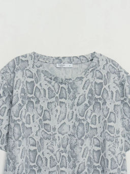 Футболка из хлопка с принтом / Zarina  фото 10