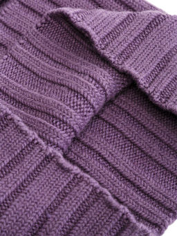 Шапка жен. шерсть+акр LB-N88046 violet - Labbra фото 8