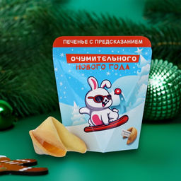 Цена за 2 шт. Печенье с предсказанием Очумительного Нового года, 6 г - Фабрика счастья фото 5