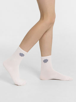 Цена за 5 пар! Носки детские белые с рисунком в виде орнамента - Mark formelle фото 2