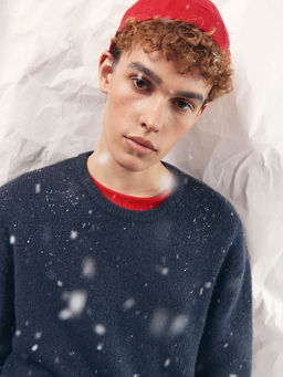 Джемпер мужской синий деним 121922