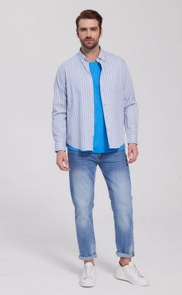 Футболка F911-6000mb middle blue melange