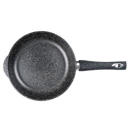 Сковорода с тефлоновым покрытием д28см Гранит, h5,5см, s0,4см, ручка из термостойкого пластика (Россия) - Домашняя мода фото 2