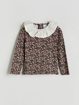 ?i?ek Desenli K?z ?ocuk Ti??rt