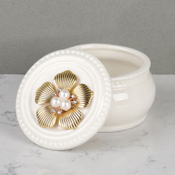 Шкатулка керамика 7,5х7,5х6 см / TC8007 /уп 144/ - Галеонтрейд фото 3