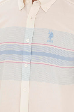 Мужская темно-синяя рубашка с длинным рукавом - U.s. polo assn фото 14
