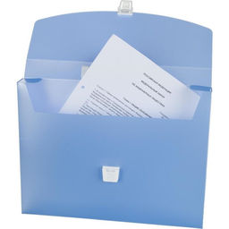 Папка портфель А4, 700 мкм, 1 отделение, Calligrata TOP Breeze, небесный  фото 6