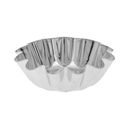 Цена за 20 шт. Форма для выпечки ромовой бабы, d=11.1 см, h=3.6 см, жесть, серебристая