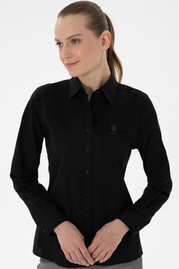 Kad_n Siyah Uzun Kollu Basic G_mlek Sepette S_rpriz _ndirim - U.s. polo assn фото 3