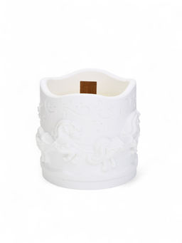 Свеча Новый год, аромат сандал, гипс