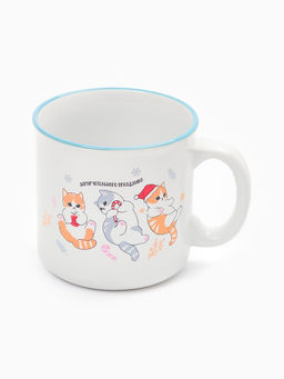 Кружка чайная новогодняя «Замурчательного праздника», 530 мл