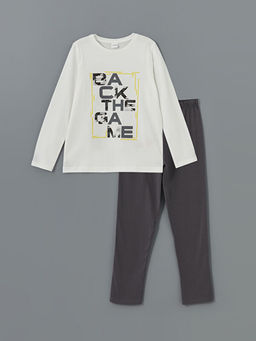 Bisiklet Yaka Erkek ?ocuk Pijama Tak?m?