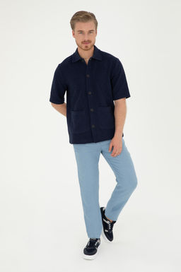 Мужские брюки из парусины цвета индиго - U.s. polo assn фото 3