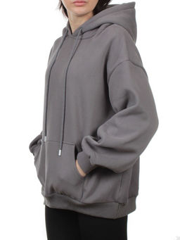 2610 GRAY Толстовка женская (85% хлопок, 10% полиэстер, 5% спандекс) - Fashion фото 5
