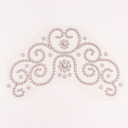 Термонаклейка на кокошник, бусины жемчуг, 31×22.5 см, набор 5 шт.